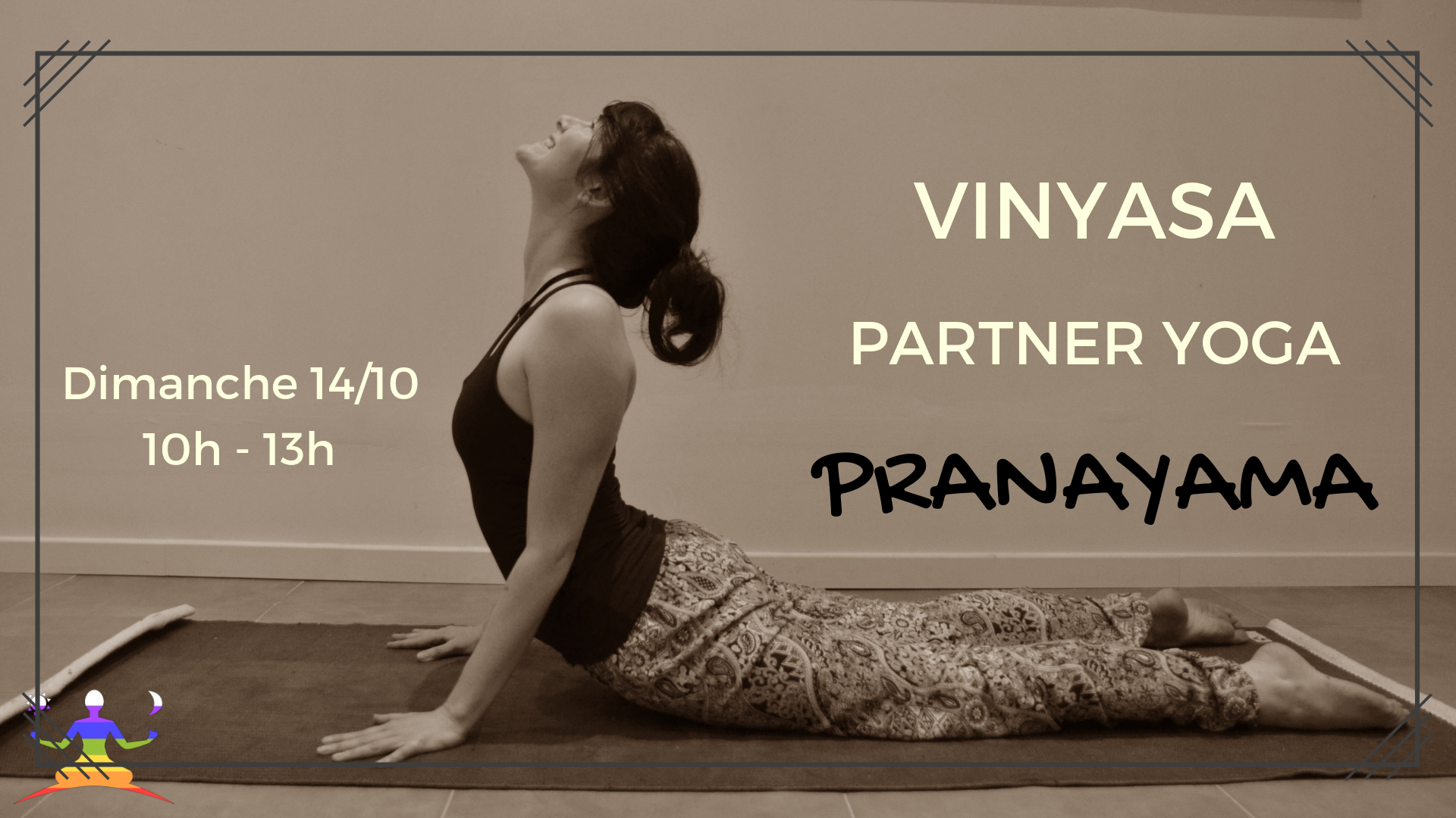 Stage mensuel : Yoga Vinyasa, Partner Yoga et Pranayama
